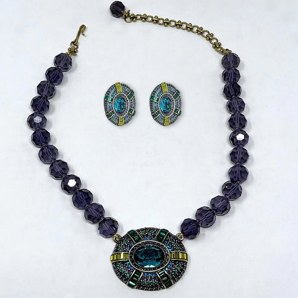 Heidi Daus Signature Collection: Necklace & Matching Earring Set - Picture 3 of 5